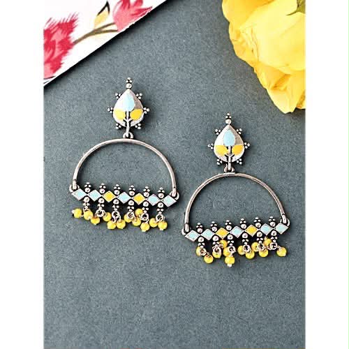 Mirror Chain Drop Earrings